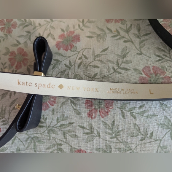 Kate Spade Leather Bow Belt Large - Picture 3 of 3